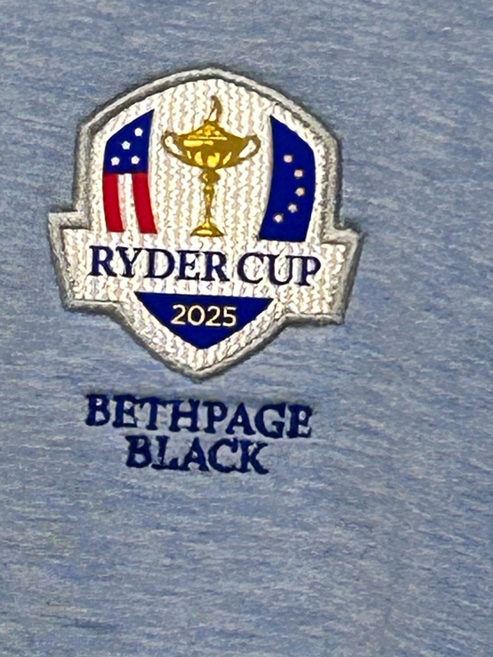 Ladies 2025 Ryder Cup Vineyard Vines Light Blue Hooded Sweatshirt XL - Picture 3 of 4